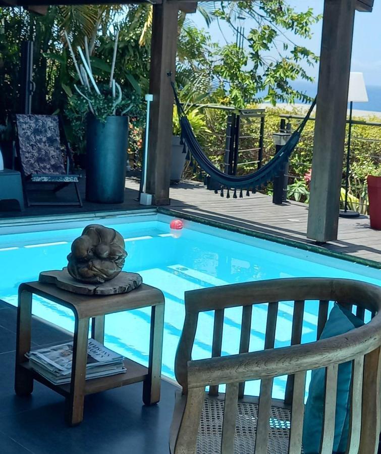 Suite Indigo Jacuzzi Prive Piscine Vue Mer Acces Cuisine Laverie Сен-Пьер Экстерьер фото
